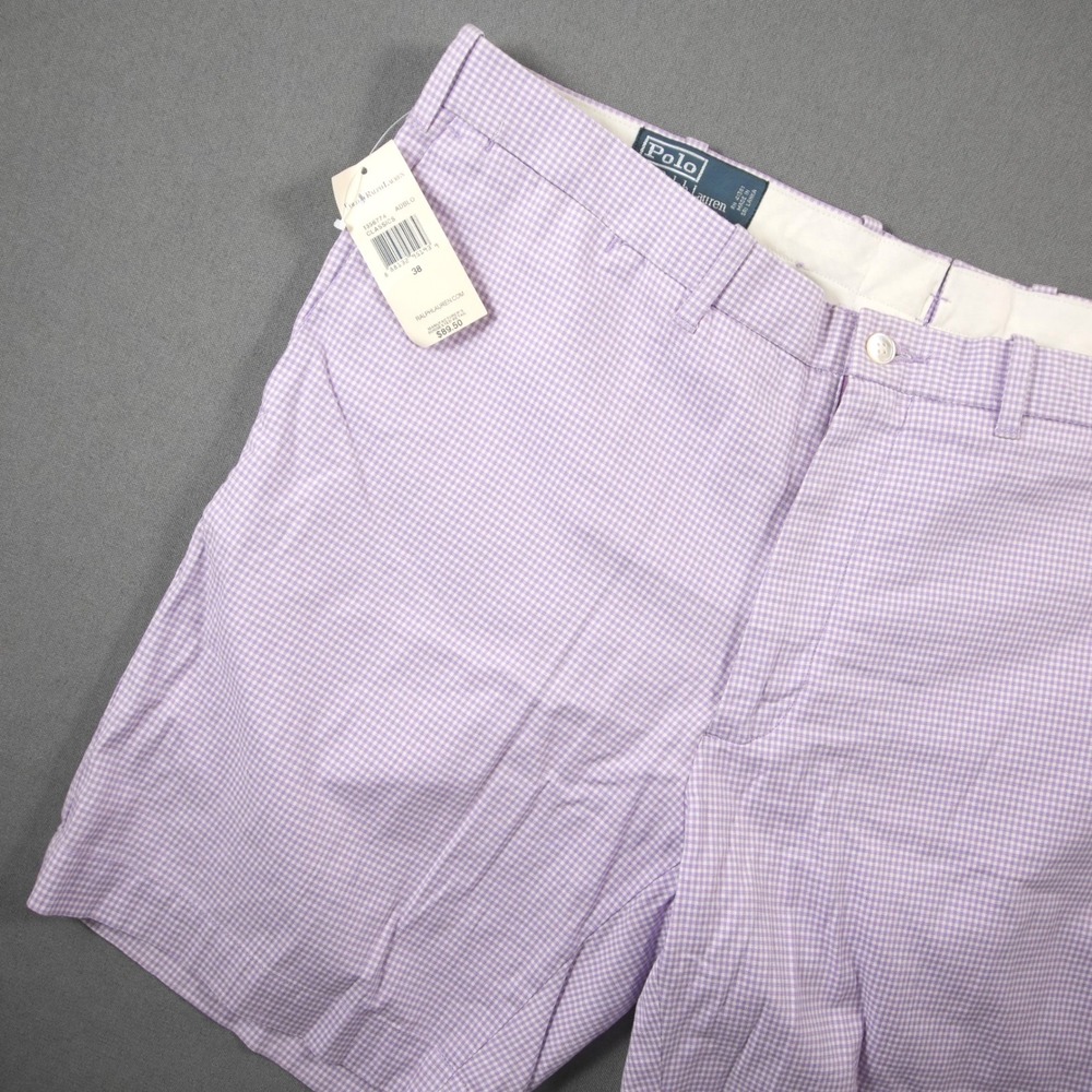 Polo Ralph Lauren Gingham Prep Golf College Coastal Slim GI Fit Men Shorts 38